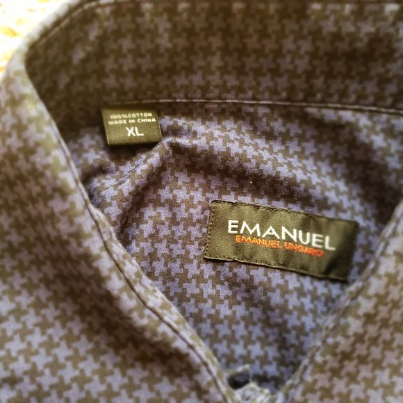 Emanuel Ungaro Men’s Button‑Down Dress Shirt – Size L - Picture 6 of 9